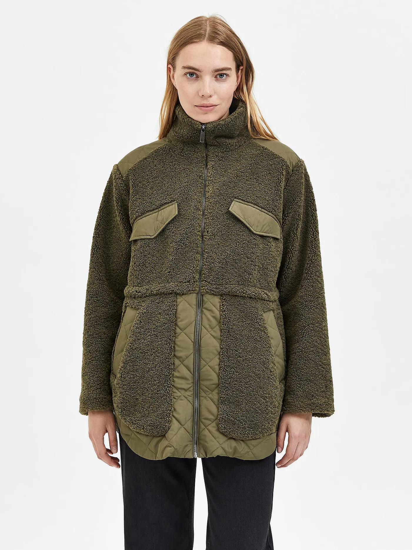 SELECTED FEMME | Jacke in Felloptik SLFRUBA | 